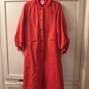 Anthropology DRA Los Angeles coat. Size XS/S Bright orange.
